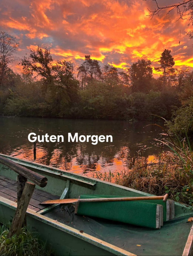 Sonnenaufgang im Naturschutzgebiet Taubergießen